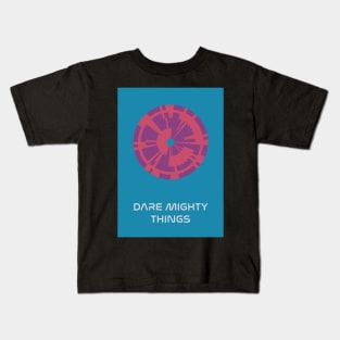 JPL/NASA Perseverance Parachute "Dare Mighty Things" Poster #3 Kids T-Shirt